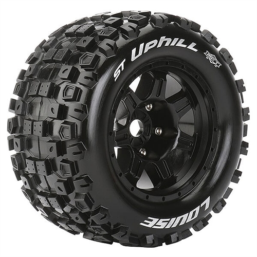LOUISE RC ST-UPHILL 1/8 SPORT 0" OFFSET HEX 17MM BLACK E-R
